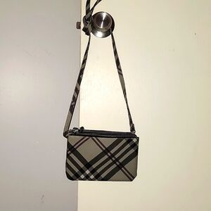 💦FINAL SALE! Small Black, Grey, and Brown Plaid Purse with Long Crossbody Strap